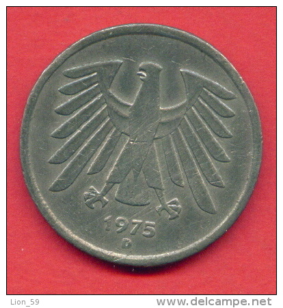 F3793 / - 5 Mark  - 1975 D - FEDERAL Germany Deutschland Allemagne Germania - Coins Monnaies Munzen - 5 Marcos