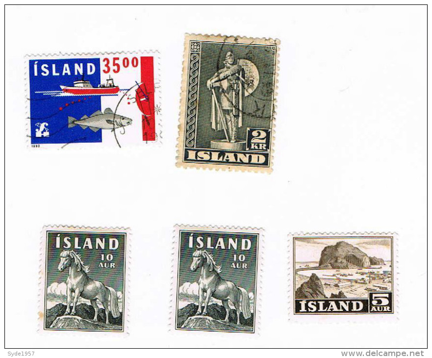 Island Diverses Périodes: Y&T 186, 254, 283 (2x) Et Export 1992 (n° ??) - Autres & Non Classés