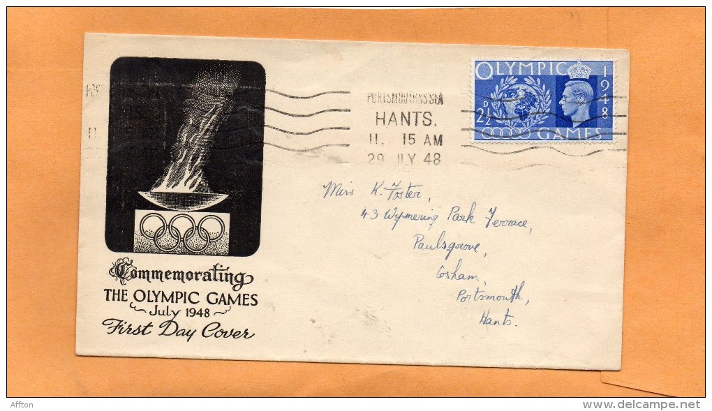 Great Britain 1948 FDC - ....-1951 Pre-Elizabeth II