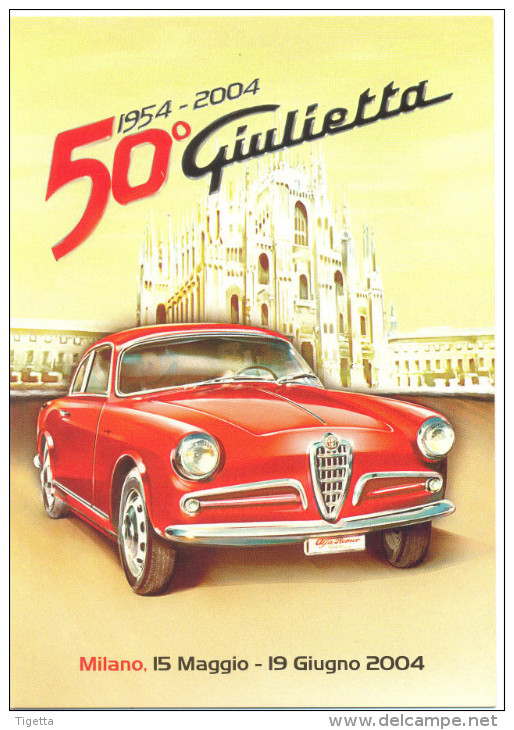 PROMOCARD N°  4399  50° ANNIVERSARIO GIULIETTA - Pubblicitari