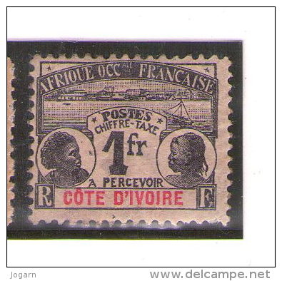 COTE D´IVOIRE - Taxe N° 8 *  (BV) - Unused Stamps