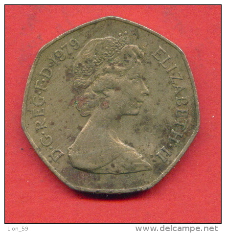 F3861 / - 50 New Pence - 1979 - Great Britain Grande-Bretagne Grossbritannien - Coins Munzen Monnaies Monete - 50 Pence