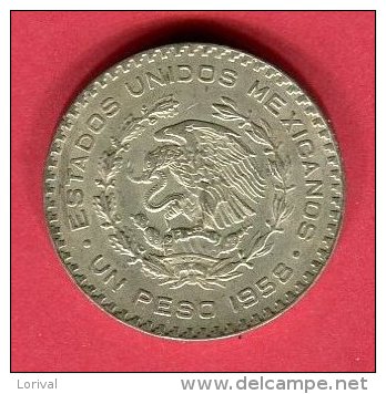 1 PESO  1958  TTB   9 - Mexique