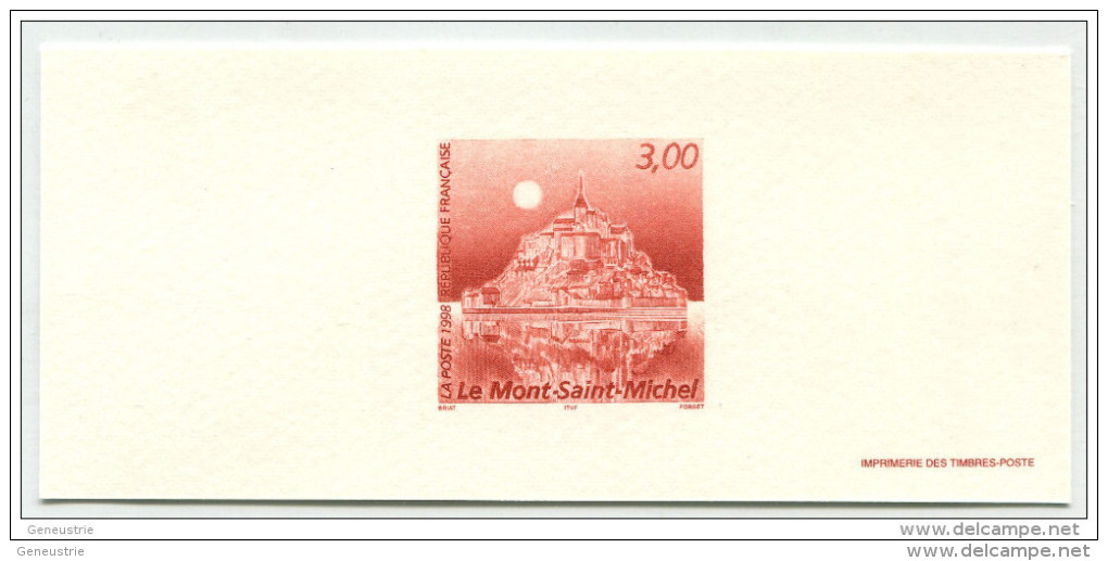 Gravure De L´Imprimerie Des Timbres-Postes "3.00F Mont Saint Michel 1998" Manche - Normandie - Unclassified