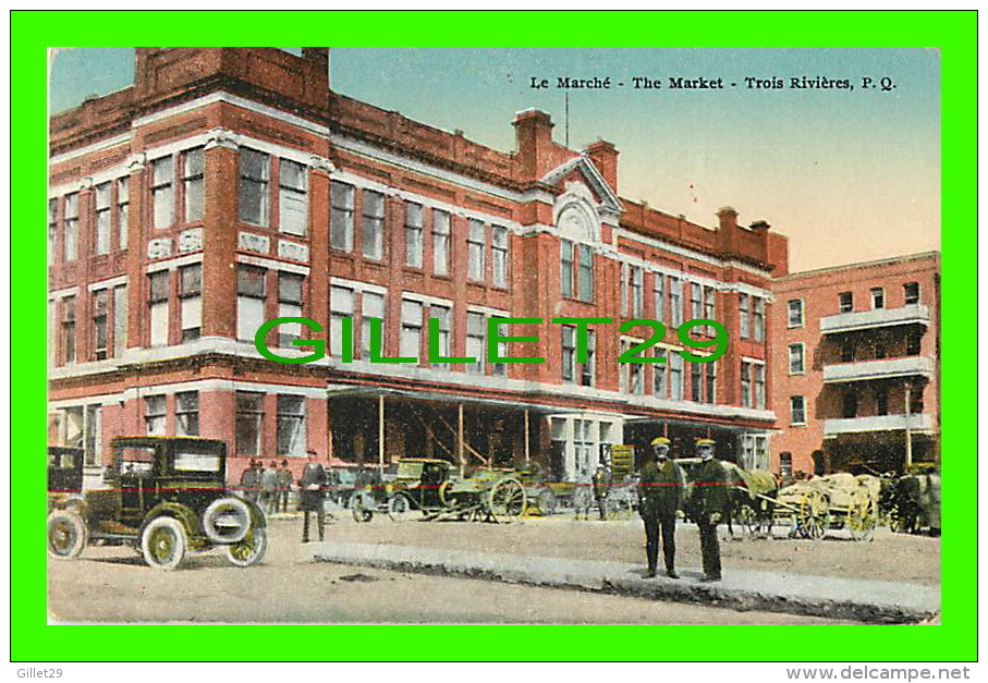 TROIS-RIVIÈRES, QUÉBEC - LE MARCHÉ, ANIMÉ - THE MARKET - ÉDITÉ LA CIE INTER, DES BEAUX ARTS LTÉE - - Trois-Rivières