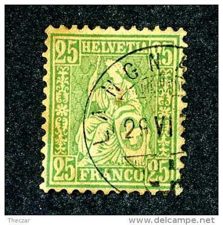 2912 Switzerland 1868  Michel #32 Used Scott #55a    ~Offers Always Welcome!~ - Gebraucht