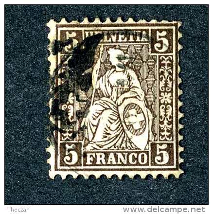 2930 Switzerland 1862  Michel #22 Used Scott #43  ~Offers Always Welcome!~ - Used Stamps
