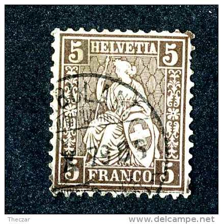 2933 Switzerland 1862  Michel #22 Used Scott #43  ~Offers Always Welcome!~ - Used Stamps