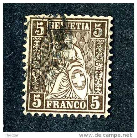 2935 Switzerland 1862  Michel #22 Used Scott #43  ~Offers Always Welcome!~ - Used Stamps