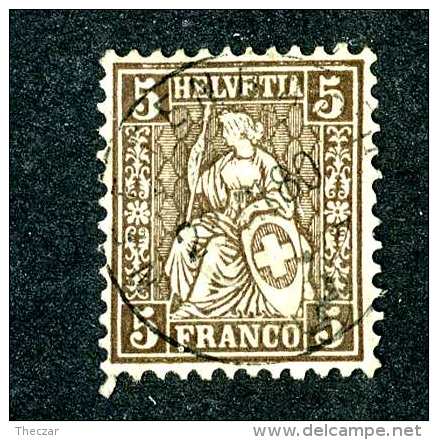 2941 Switzerland 1862  Michel #22 Used Scott #43  ~Offers Always Welcome!~ - Oblitérés