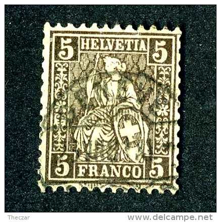 2942 Switzerland 1862  Michel #22 Used Scott #43  ~Offers Always Welcome!~ - Used Stamps