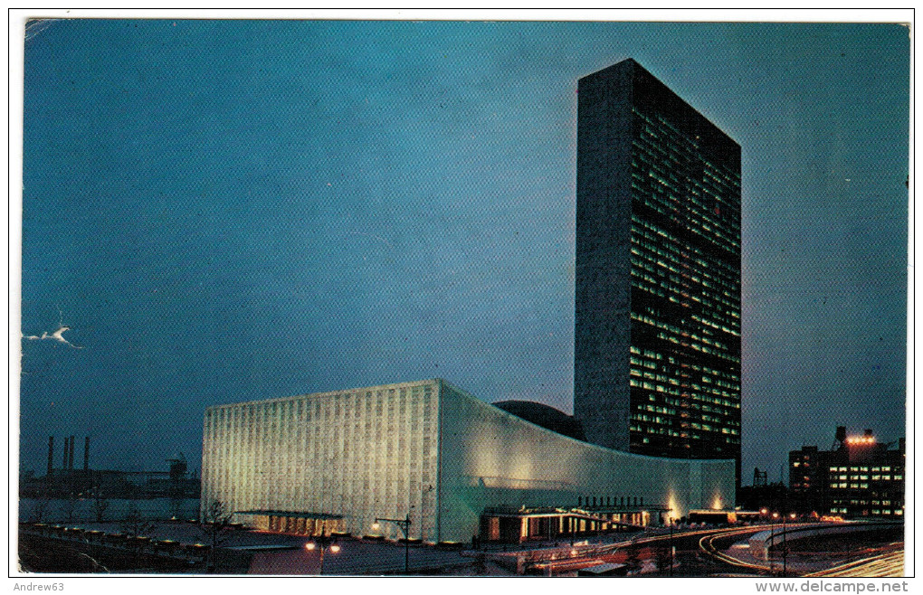 Cartolina - Nazioni Unite - New York - 1968 - Viaggiata - Bollo Nazioni Unite - Andere Monumente & Gebäude