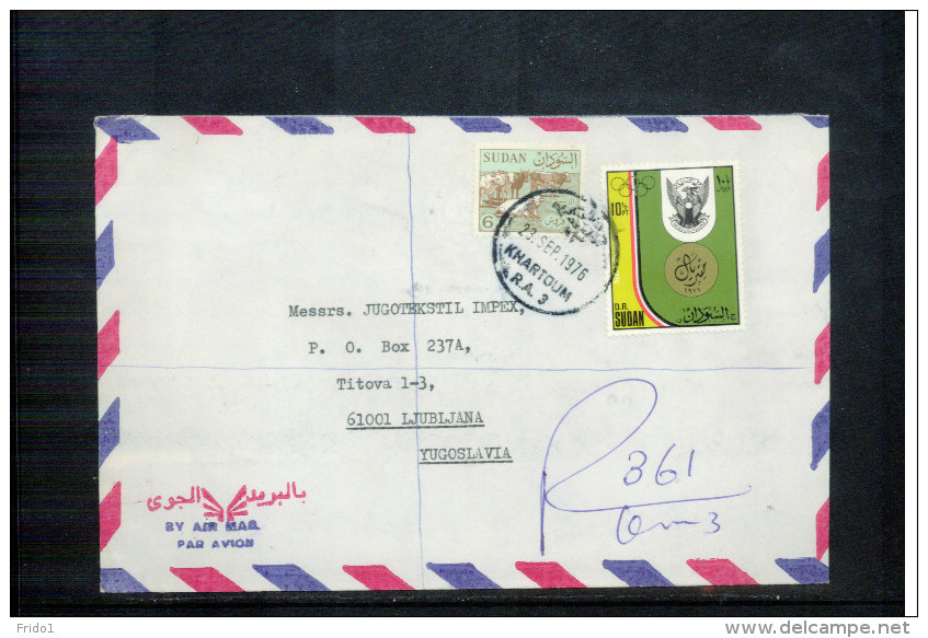 Sudan Airmail Registered Letter - Sudan (1954-...)