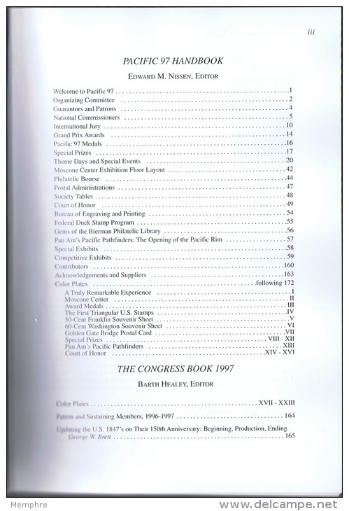 PACIFIC 97 Handbook , The Congress Book 1997  Hardbound  As New! - Expositions Philatéliques