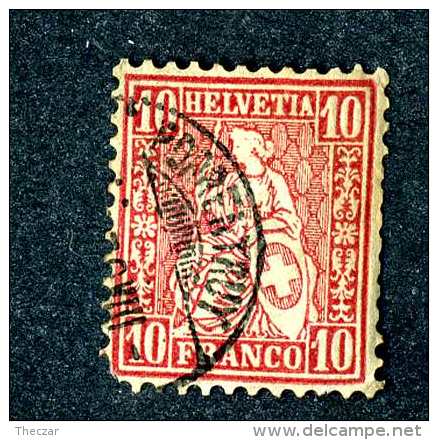 2979 Switzerland 1867  Michel #30  Used  Scott #53  ~Offers Always Welcome!~ - Oblitérés