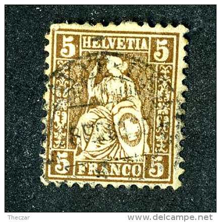 2995 Switzerland 1873  Michel #22d  Used   Scott #43a  ~Offers Always Welcome!~ - Gebruikt