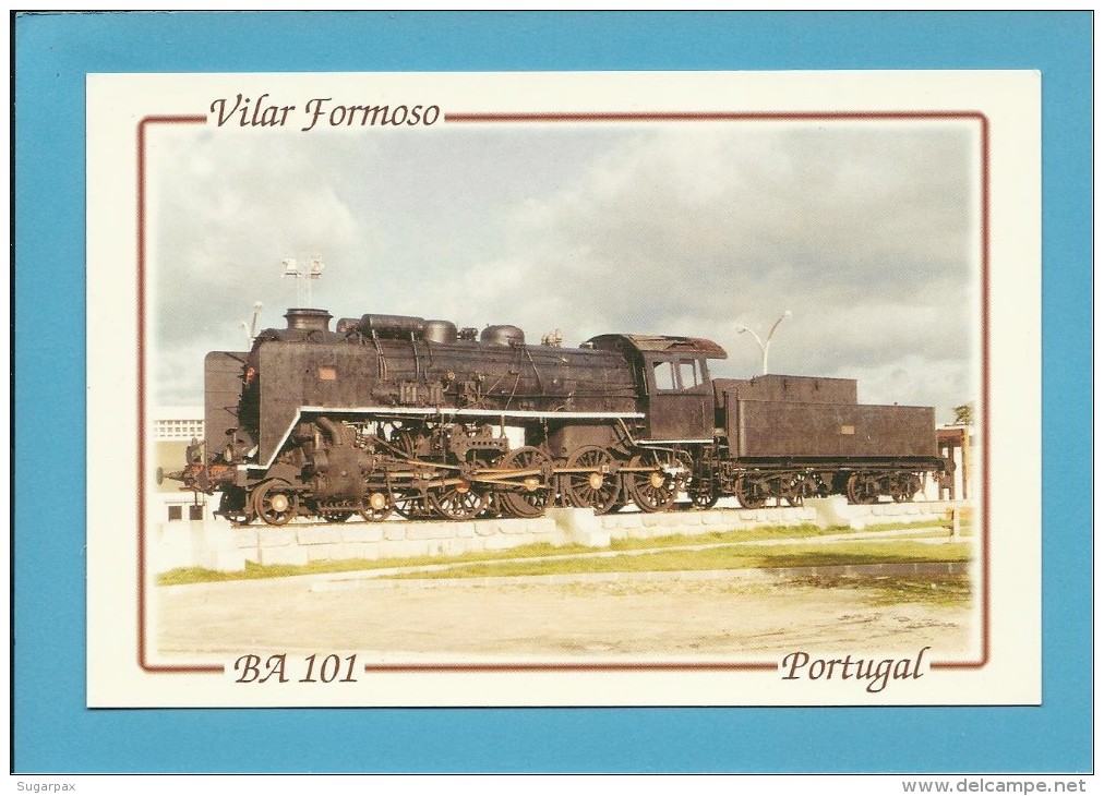 VILAR FORMOSO - Locomotiva BA 101 - COMBÓIO - TRAIN - Portugal - 2 SCANS - Trains