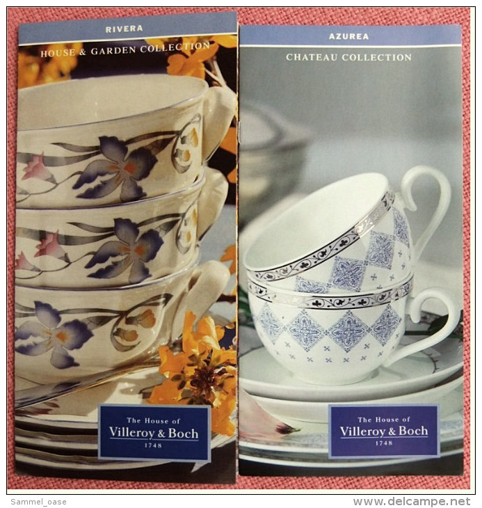 18 Kleine Reklame Prospekte Villeroy & Boch  - Von Ca. 2002 - Hutschenreuther (DEU)