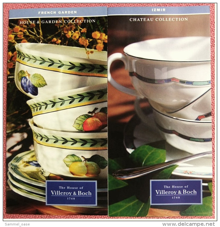 18 Kleine Reklame Prospekte Villeroy & Boch  - Von Ca. 2002 - Hutschenreuther (DEU)