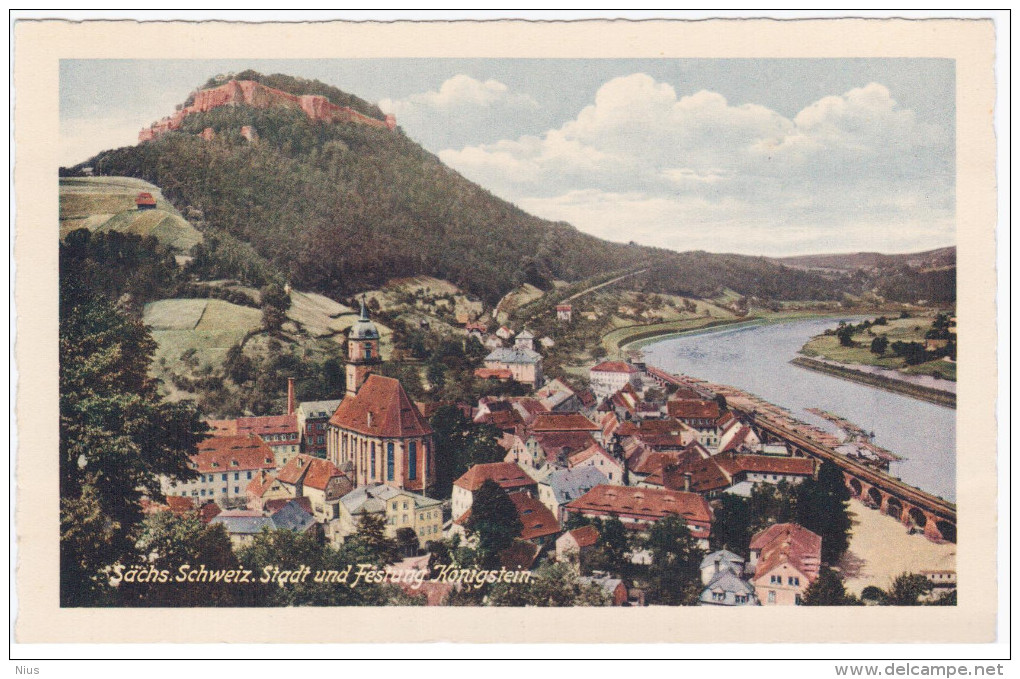 Germany Deutschland Sächs. Schweiz - Festung Königstein - Koenigstein (Saechs. Schw.)