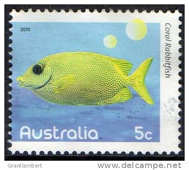 Australia 2010 Fishes Of The Reef 5c Coral Rabbitfish Used - Used Stamps