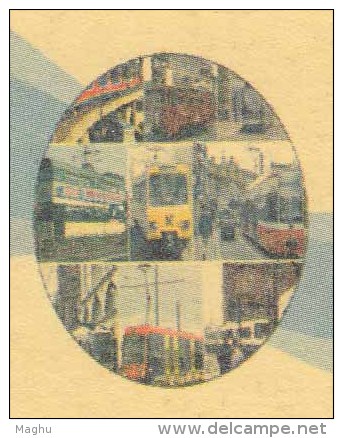 Pollution Control Board, Car, Train, Tram, Transport, Astronomy Planet, Meghdoot Postcard - Inquinamento