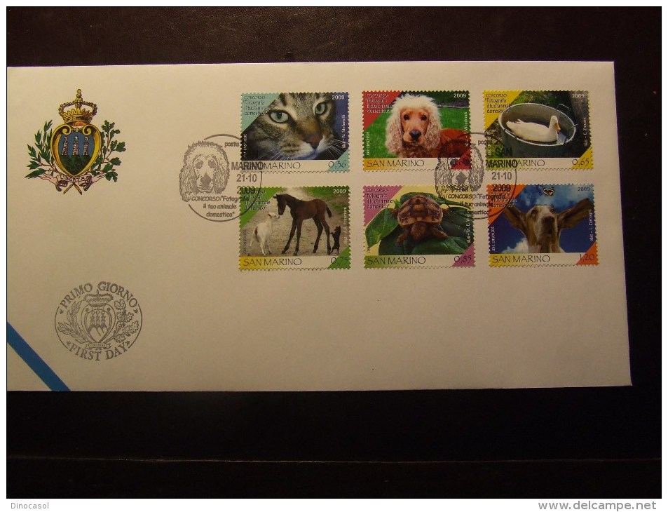 SAN MARINO 2009 ANIMALI DOMESTICI USATO FDC - Used Stamps