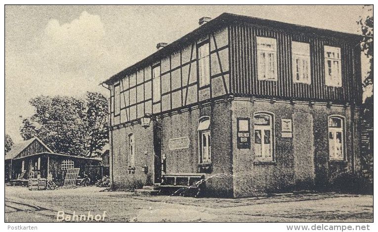 ALTE POSTKARTE GERSTEN BAHNHOF SCHULE KIRCHE ROLINCK BIER Station Gare Bei Lengerich Kreis Lingen Emsland Ansichtskarte - Andere & Zonder Classificatie