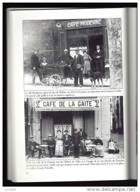 CPA DE FRANCE : LE LIVRE INDISPENSABLE DU COLLECTIONNEUR- VILLE D'AGDE (34) PAR LES CARTES POSTALES- 128 PAGES- 6 SCANS - Français