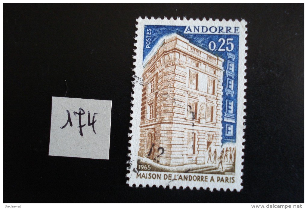 Andorre - Maison Andorre à Paris - Année 1965 - Y.T. 174 - Oblitéré - Used - Gestempeld - Oblitérés