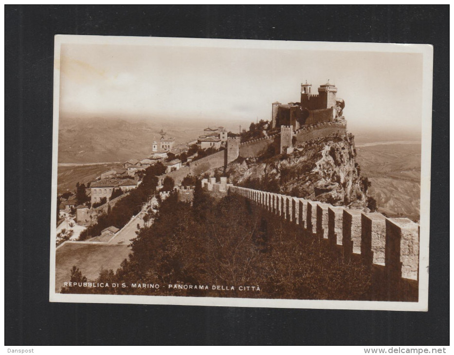 San Marino Cartolina 1937 - Storia Postale