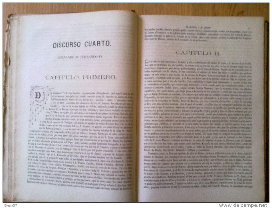 GRAN LIBRO Al Buen Genio Encomienda Sus Discursos Históricos De La Muy Noble Y Muy Leal Ciudad De Murcia Y Su Reino POR - Histoire Et Art