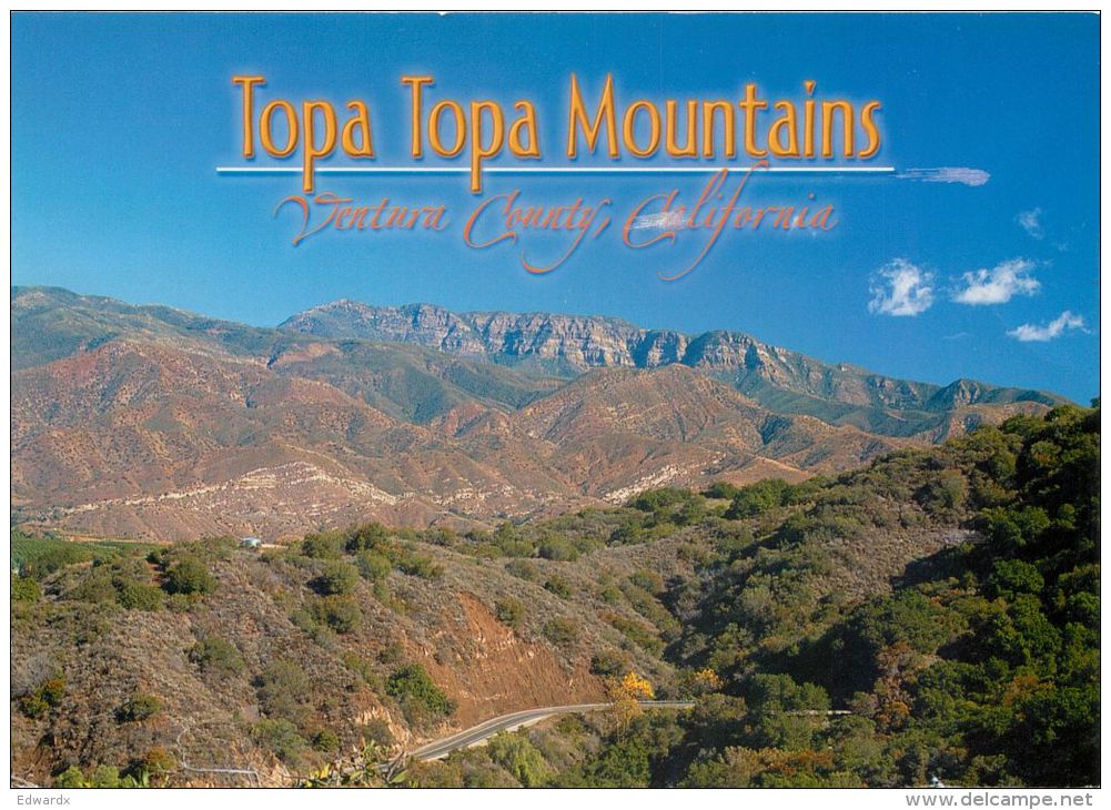 Topa Topa Mountains, Ventura County, California, United States USA US Postcard Used Posted To UK 2006 Stamp - Other & Unclassified