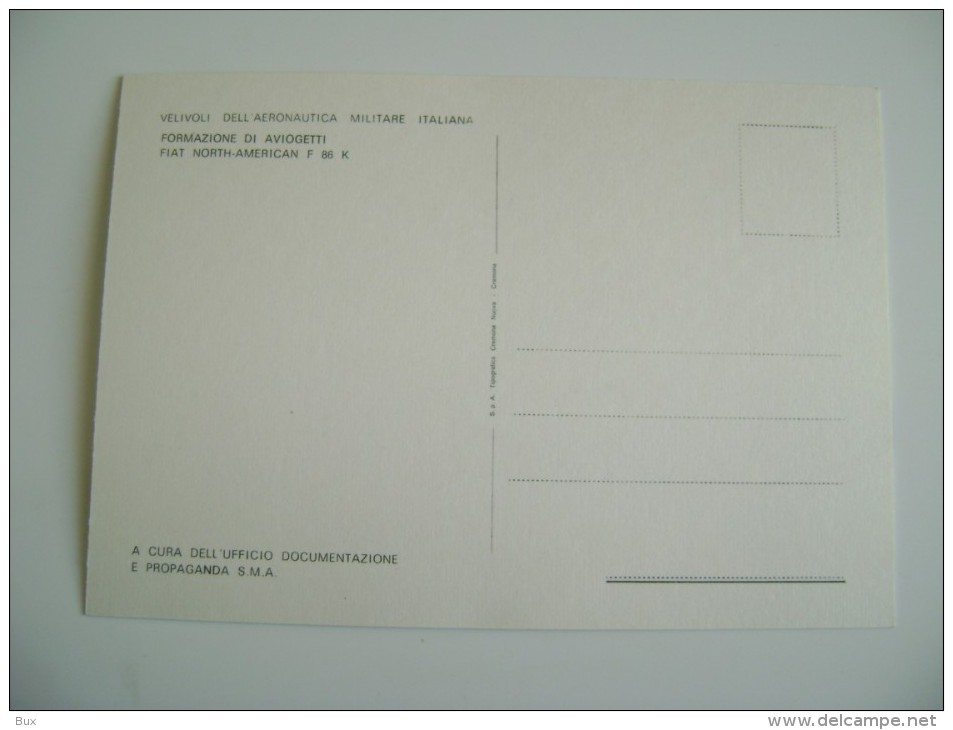AERONAUTICA MILITARE ITALIANA  FIAT NORTH-AMERICAN F 86 K  NON VIAGGIATA   PERFETTA  AEREO AIRPLANE - 1946-....: Moderne