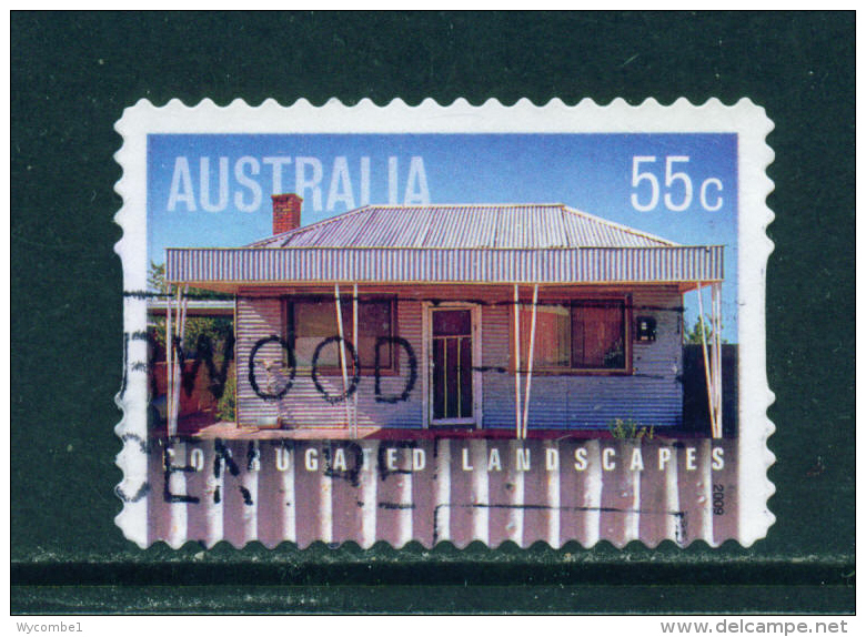 AUSTRALIA  -  2009  Corrugated Landscapes  55c  Self Adhesive  Used As Scan - Gebraucht