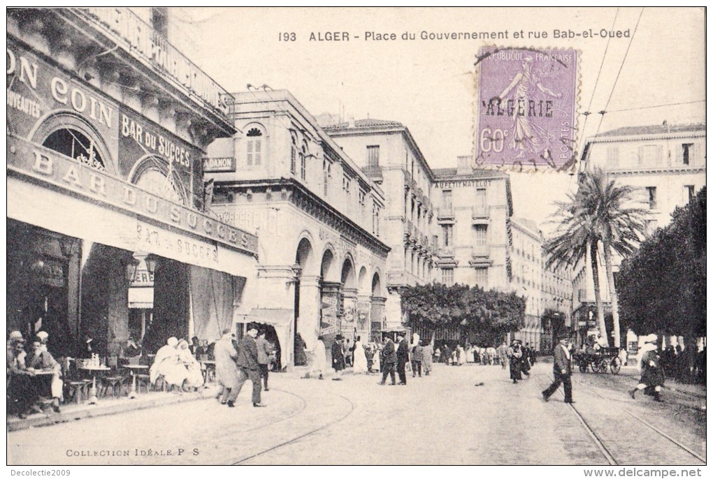 BF8660 Place Du Gouvernement Et Rue Bab El Oued  Algeria Front/back Image - El-Oued