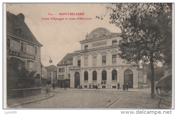 520 MONTBELIARD  CAISSE D'EPARGNE ET ROUTE D'HERICOURT - Montbéliard