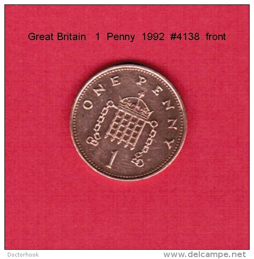 GREAT BRITAIN    1  PENNY  1992  (KM # 935) - 1 Penny & 1 New Penny