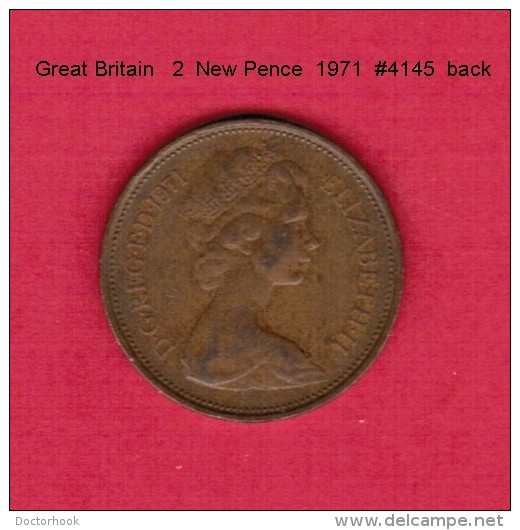 GREAT BRITAIN    2  NEW PENCE  1971  (KM # 916) - 2 Pence & 2 New Pence