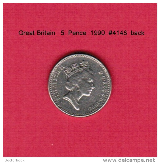 GREAT BRITAIN    5  PENCE  1990  (KM # 937b) - 5 Pence & 5 New Pence