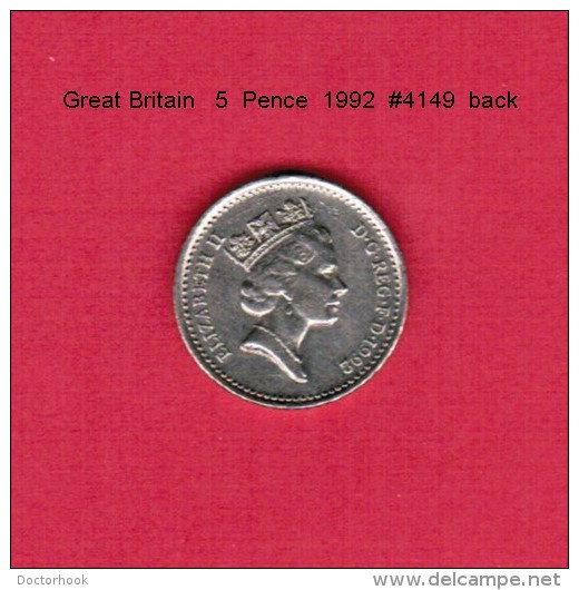 GREAT BRITAIN    5  PENCE  1992  (KM # 937b) - 5 Pence & 5 New Pence