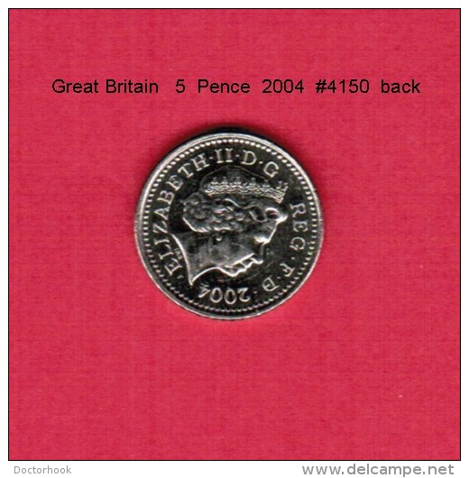 GREAT BRITAIN    5  PENCE  2004  (KM # 988) - 5 Pence & 5 New Pence