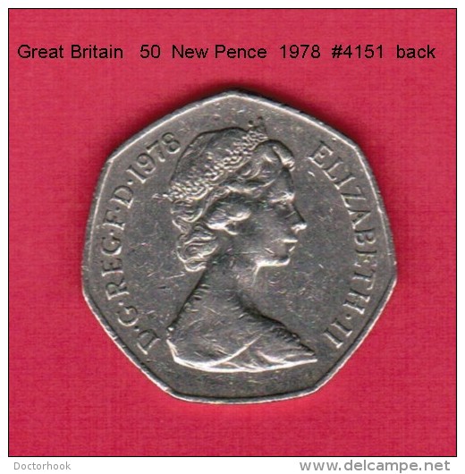 GREAT BRITAIN    50  NEW  PENCE  1978  (KM # 913) - 50 Pence