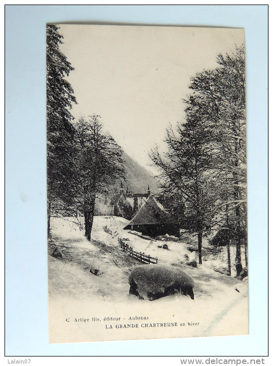 Carte Postale Ancienne : La Grande Chartreuse En Hiver , En 1915 - Chartreuse