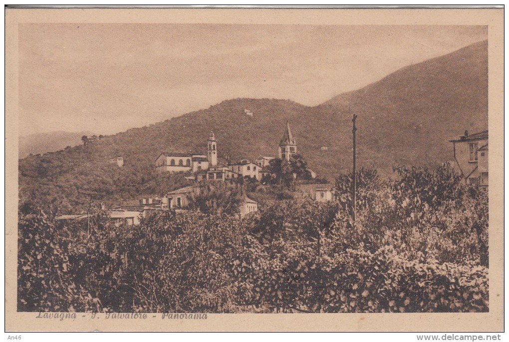 LAVAGNA GENOVA-S.SALVATORE-PANORAMA-ORIGINALE D´EPOCA- - Genova