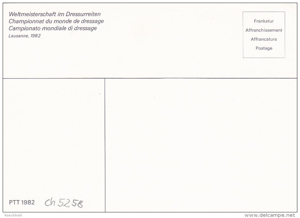 29.8.1982 -  SSt-Beleg (Maxicard), Nicht Gelaufen   -  Siehe Scan  (ch 5258) - Brieven En Documenten