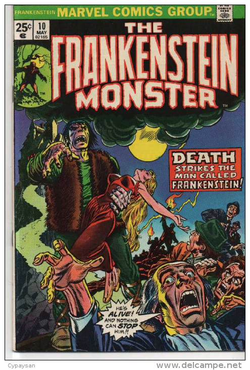 FRANKENSTEIN MONSTER N° 10 BE VO 05-1974 - Frankenstein