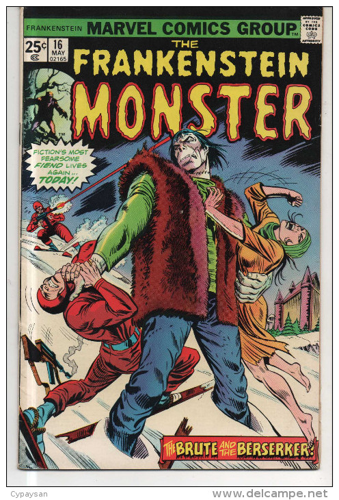 FRANKENSTEIN MONSTER N° 16 BE VO 05-1975 - Frankenstein