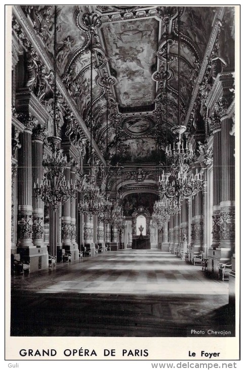 PHOTO Lot De 3 Photos GRAND OPERA De PARIS  Photos Chevojon (le Foyer / La Salle / Le Grand Escalier) Année 1946 - Autres & Non Classés