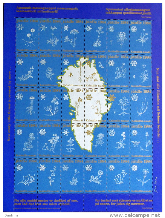 GREENLAND CHRISTMAS FULL SHEET FROM YEAR 1984 - Nuevos